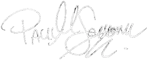 Handtekening van live tekenaar Paul Schenk
