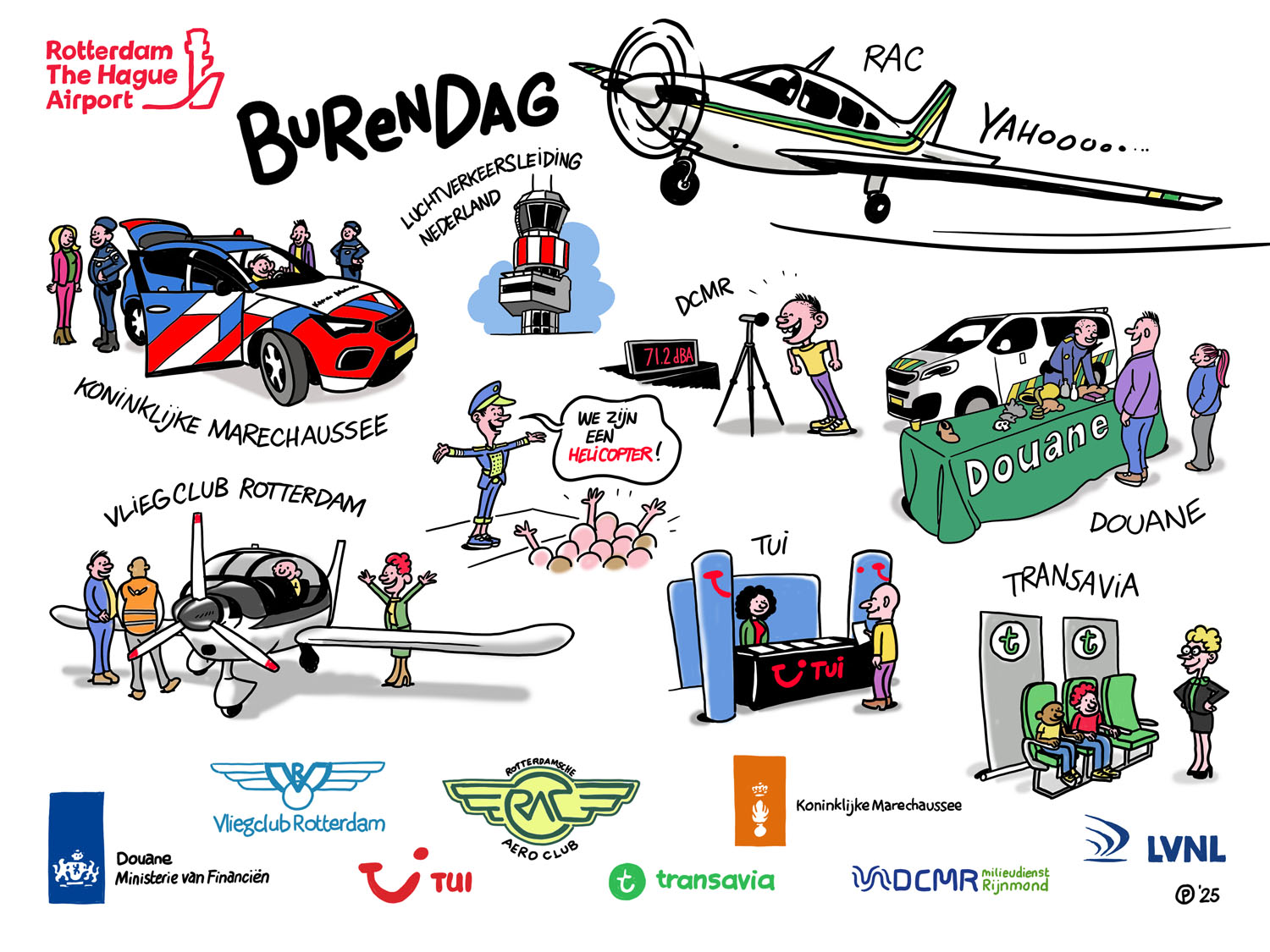 Getekend verslag digitaal van Burendag Rotterdam