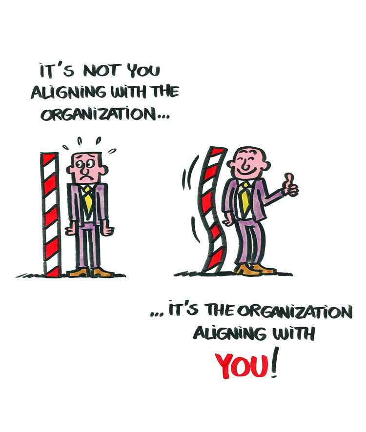 Live cartoon van twee mannetjes naast meetlat
