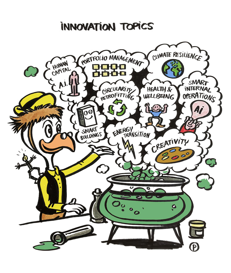 Uitvinder presenteert innovatieve oplossingen in wolkjes